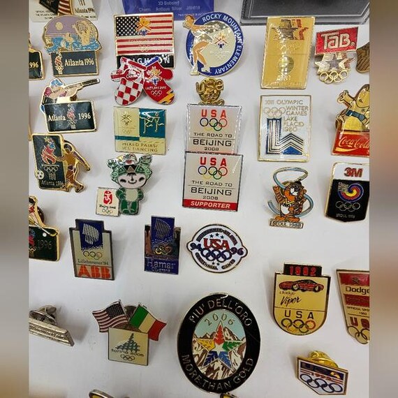 Lot of 161 Olympics Lapel Pins Atlanta Beijing Seoul Rio Barcelona