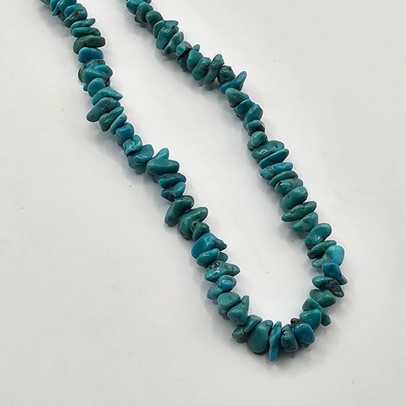 Genuine Turquoise Necklace Single Strand Southwes… - image 4