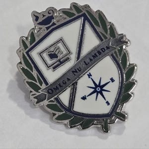 Pin de solapa Omega Lu Lambda de los años 80, recuerdo de fraternidad y hermandad, joyería de moda, coleccionable, vintage, patrimonio