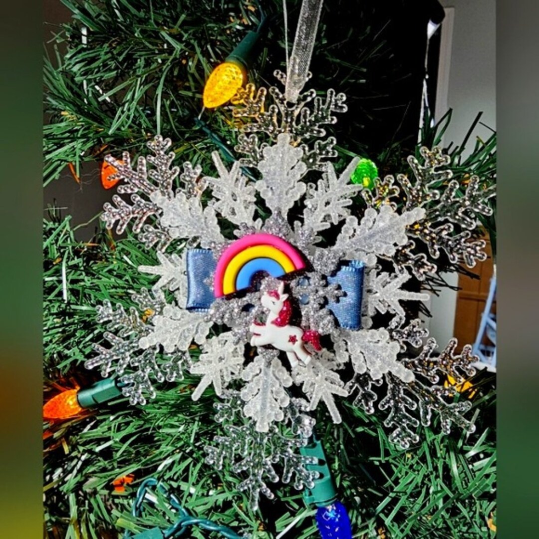 ユニコーン レインボー オーナメント ファンタジー ガーリー