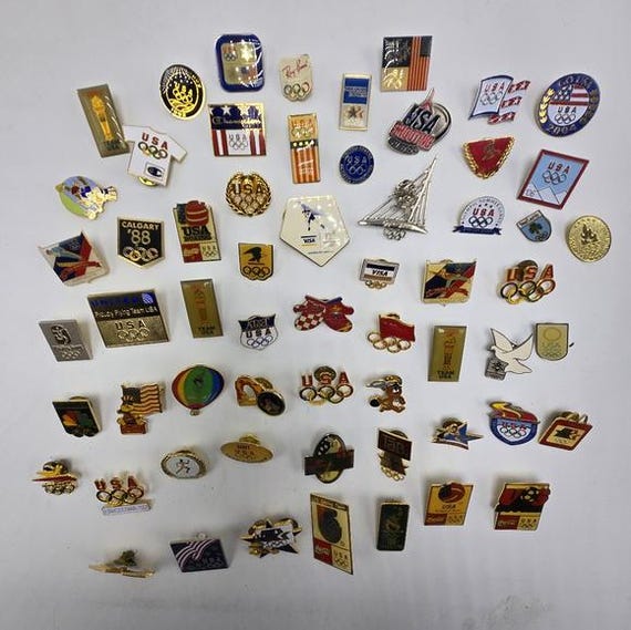 Lot of 161 Olympics Lapel Pins Atlanta Beijing Seoul Rio Barcelona
