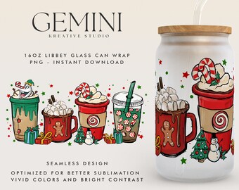 Film di Natale 16 once Libbey Can Wrap Cartoon PNG, Libbey Glass Can Wrap, Snowman Princess Christmas Glass Can, Tazze di caffè del film di Natale