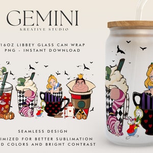 Princess Coffee Cup 16 Oz Libbey Glass Can Wrap Png Sublimation Digital Instant Download, Cartoon Libbey Png, Glass Cup, Coffee Cup