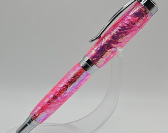 Jr. Citizen Pen, Watermelon Opal FX, afgebeeld in chroom