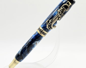 Voyager Rollerball Pen in Antique Brass