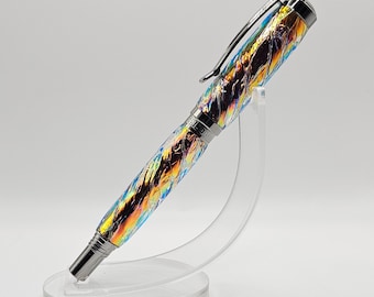Jr. Citizen Pen, Midnight Ice Opal FX shown in Black Titanium