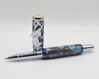 Sea Life pen with Dolphin shown in Mother of Pearl Acrylester