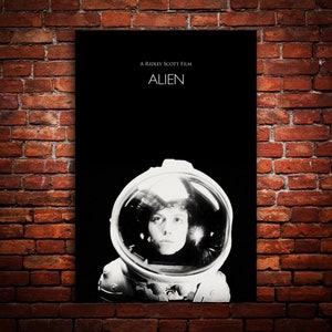 Alien 1979 – Minimalist Print, Ripley, Ridley Scott, Classic Sci-fi Movie, Premium, Canvas, Metal, Wood, Fine Art Wall Print, Ready to Hang
