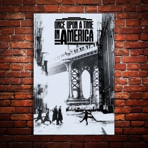 Once Upon a Time in America 1984, Sergio Leone, Classic Gangster Movie, Premium, Canvas, Metal, Wood, Fine Art Wall Print, Ready to Hang