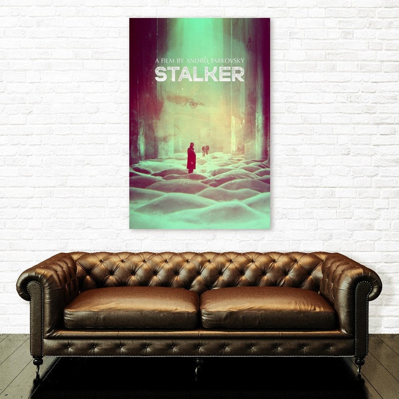 Stalker (1979) - Limited Edition, Andrei Tarkovsky, Classic Sci-Fi Movie, Premium Canvas, Metal, Wood, Fine Art Wall Print, Ready to Hang image 2