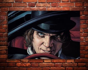 A Clockwork Orange - The Durango 95, Kubrick, Cult Classic Movie, Painted, Premium Canvas, Metal, Wood, Fine Art Wall Print, Ready to Hang