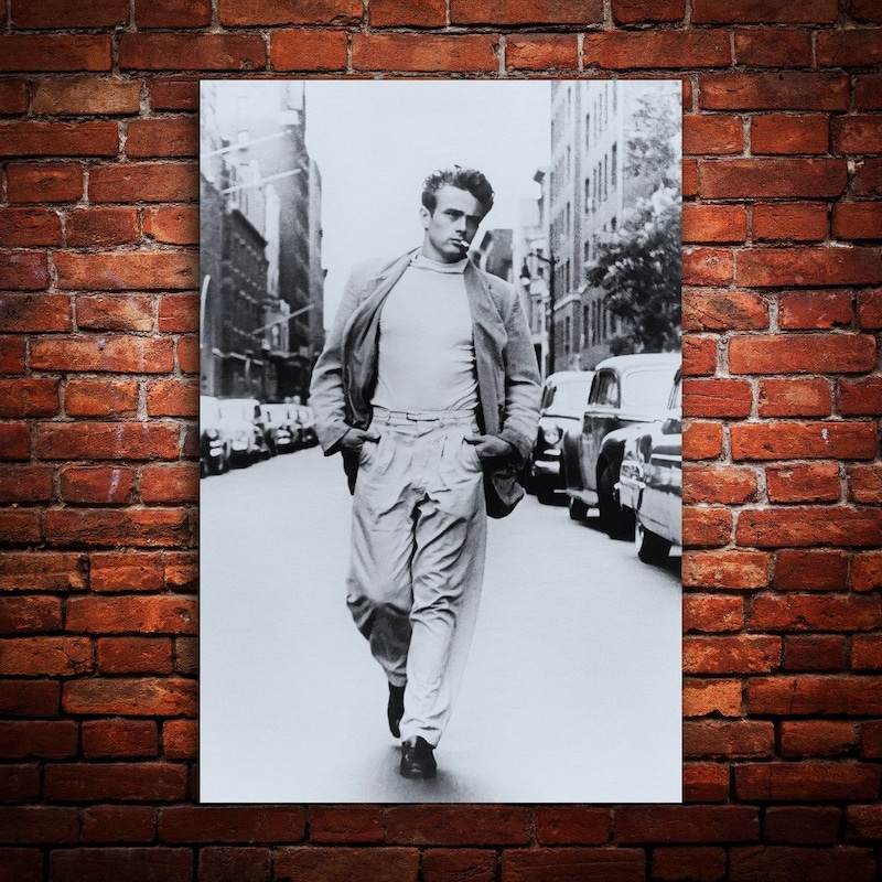 James Dean 1954 - Hollywood Photo Archive - Framed art Print