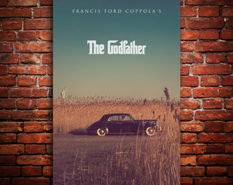 The Godfather (1972) - Limited Edition, Francis Ford Coppola, Classic Movie, Premium Canvas, Metal, Wood, Fine Art Wall Print, Ready to Hang