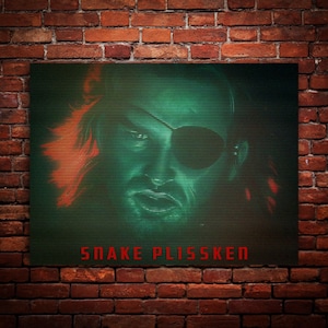 Escape From New York 1981 - Snake Plissken, John Carpenter, Classic Cult Movie, Premium, Canvas, Metal, Wood, Fine Art Print, Ready to Hang