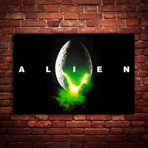 Alien 1979 - Custom Print, Ridley Scott, Classic Sci-Fi Horror Movie, Premium, Canvas, Metal, Wood, Fine Art Wall Print, Ready to Hang