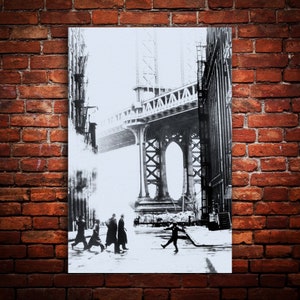 Once Upon a Time in America 1984 - Textless, Sergio Leone, Classic Gangster Movie, Canvas, Metal, Wood, Fine Art Wall Print, Ready to Hang