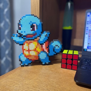 Squirtle - Pokemon Inspired Mini Perler Beads (Choose your finish)- Ma –  GalaxyofPixels