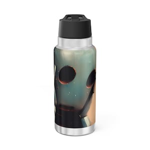 Overwhelmed Robot Gator Tumbler, 32oz