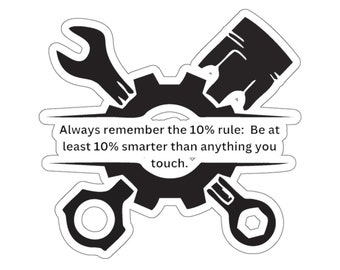 10% Rule Kiss-Cut Stickers