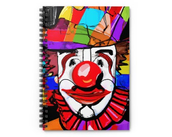 Clown spiraalvormig notitieboekje - gelinieerde lijn