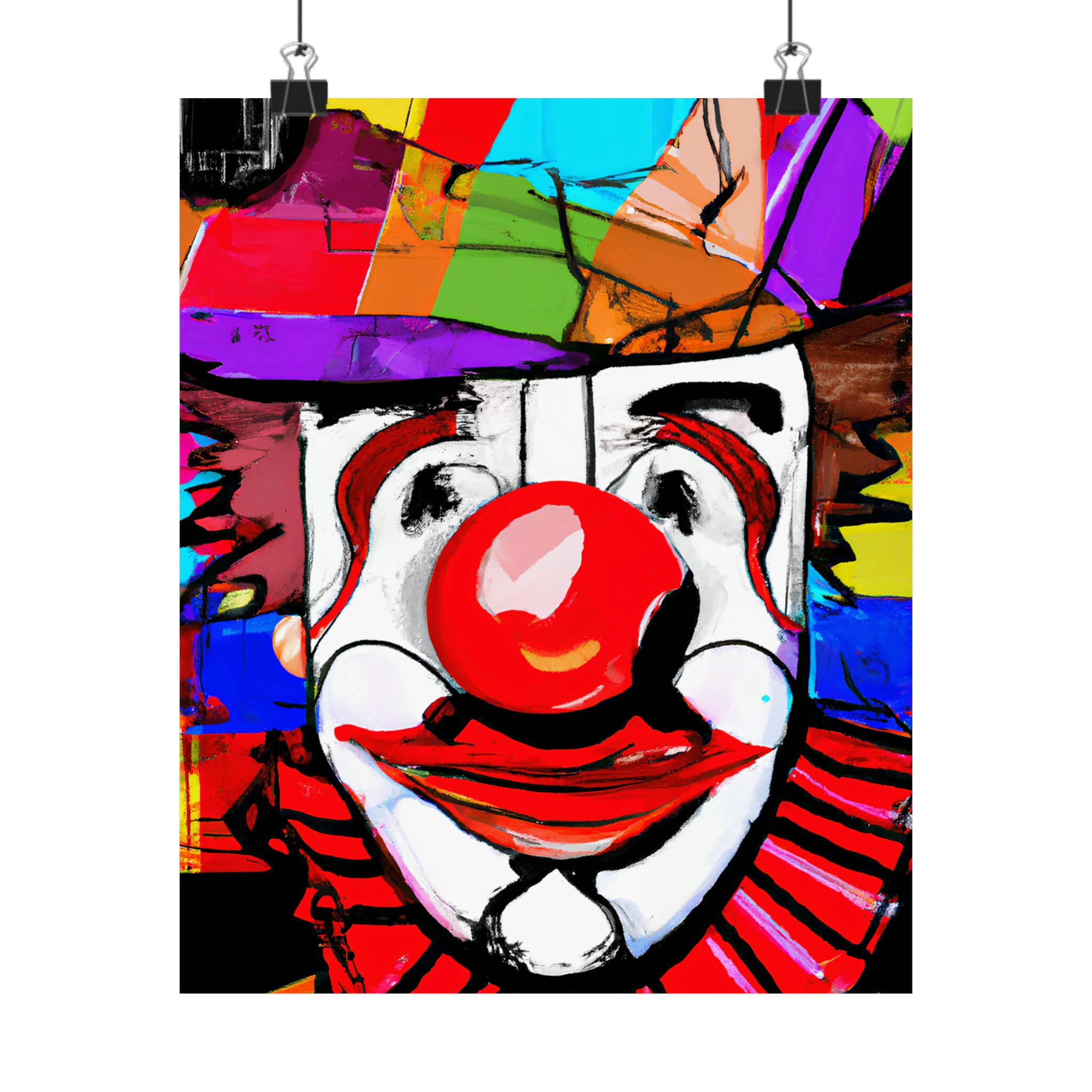 Clown Matte Vertical Posters