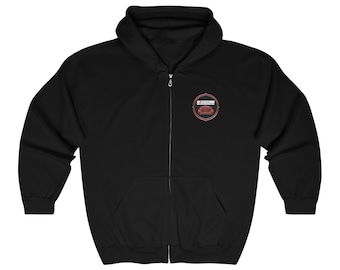 Doe het goed, de eerste keer Unisex Heavy Blend™ sweatshirt met capuchon en volledige ritssluiting