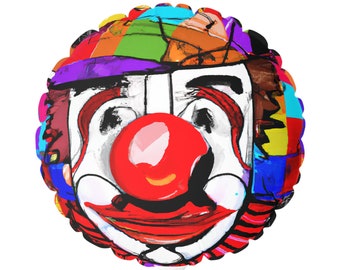 Clownballon (rond en hartvormig), 30 cm