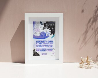 Livingry | Original Poster | 11x17 | Tabloid | Inspirational Poster for Earth and Humanity | Typographic Poster | Quote Poster