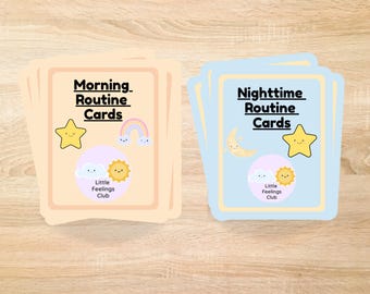 Daily Routine Bundle | Morning & Night Routine Cards | Visual Schedules for Kids