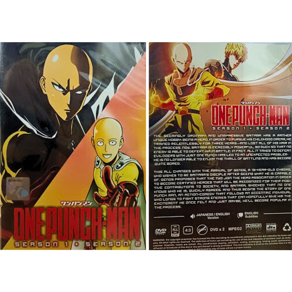One Punch Man Seasons 12 Complete TV Series With - Etsy - How Many Seasons Of 1 Punch Man