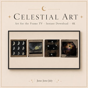 Celestial Slides - Konst för Samsung Frame TV (digital nedladdning)