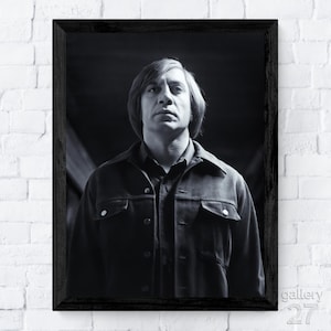 No Country for Old Men 2007 - Anton Chigurh, Cult Classic Movie, Portrait, Premium Fine Art Prints, Canvas, Metal, or Framed, Ready to Hang