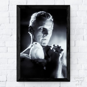 Roy Batty, Blade Runner 1982, Harrison Ford, Ridley Scott, Iconic Film Scene, Canvas, Metal, Framed, Ready to Hang, Premium Fine Art Print