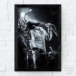Bob Marley - Music Legend, Rare Performance Live Roxy Theater 1979, Reggae, Premium Fine Art Prints, Canvas, Metal, or Framed, Ready to Hang