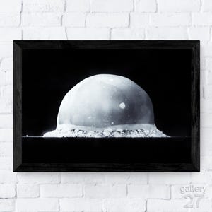 Trinity Atomic Bomb Test 1945, Manhattan Project, Historic Photo, Premium Fine Art Prints, Canvas, Metal, or Framed, Ready to Hang