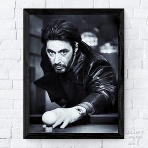 Carlito's Way, Al Pacino, Filmlegende, Schauspieler Kult, klassischer Gangsterfilm, Leinwand, Metall, gerahmt, fertig zum Aufhängen, Premium Fine Art Print