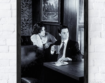 Twin Peaks Cafe, David Lynch, Cult Classic Television Series, Premium Fine Art Prints, Canvas, Metal, or Framed, Ready to Hang