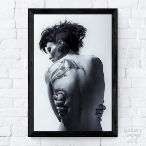 La ragazza con il tatuaggio del drago, Lisbeth Salander, David Fincher, Stampe d'arte di alta qualità, su tela, metallo o con cornice, pronte per essere appese