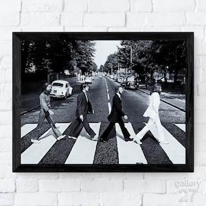 The Beatles, Abbey Road 1969, John, Paul, George, Ringo, Brytyjska inwazja, Wydruki artystyczne najwyższej jakości, Płótno, Metal lub w ramie, Gotowe do powieszenia
