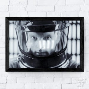 Dave Bowman HAL 9000, 2001 A Space Odyssey, Stanley Kubrick, Science Fiction, Canvas, Metal, Framed, Ready to Hang, Premium Fine Art Print