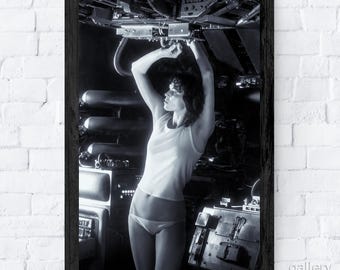 Ellen Ripley auf der Narcissus, Alien, Filmlegende, Filmszene, Hochwertige Kunstdrucke, Leinwand, Metall oder gerahmt, fertig zum Aufhängen