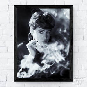 Rachael, Blade Runner 1982, Harrison Ford, Ridley Scott, Iconic Film Scene, Canvas, Metal, Framed, Ready to Hang, Premium Fine Art Print
