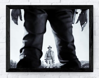 Érase una vez en el Oeste 1968 - Showdown, Charles Bronson, leyenda del cine, lienzo, metal, enmarcado, listo para colgar, impresión de bellas artes de primera calidad