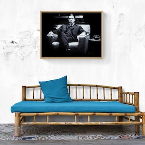 The Godfather 1972, Michael Corleone, Al Pacino, Movie Legend, Premium Fine Art Prints, Canvas, Metal, or Framed, Ready to Hang image 4