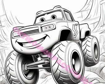 50 Monster Trucks Coloring Pages
