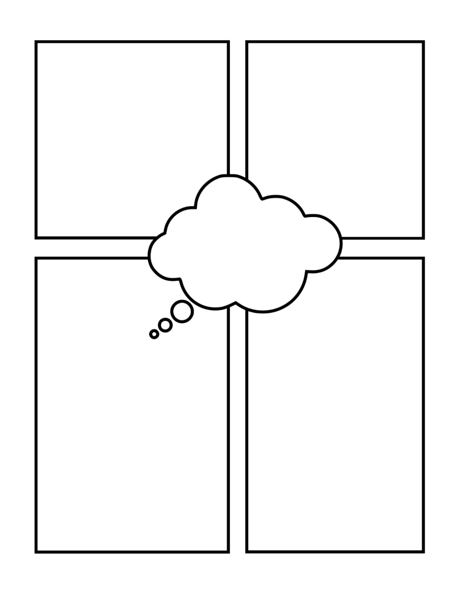 Blank Comic Paper Instant Download Comic Strip Pages for Kids Design ...