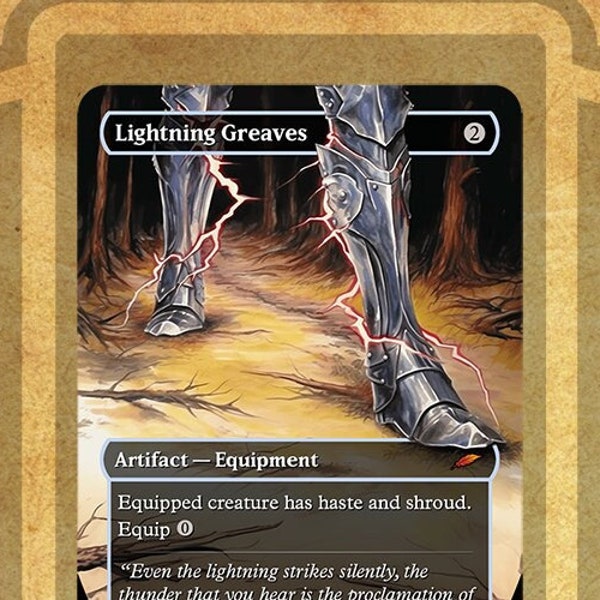 MTG Lightning Greaves Proxy