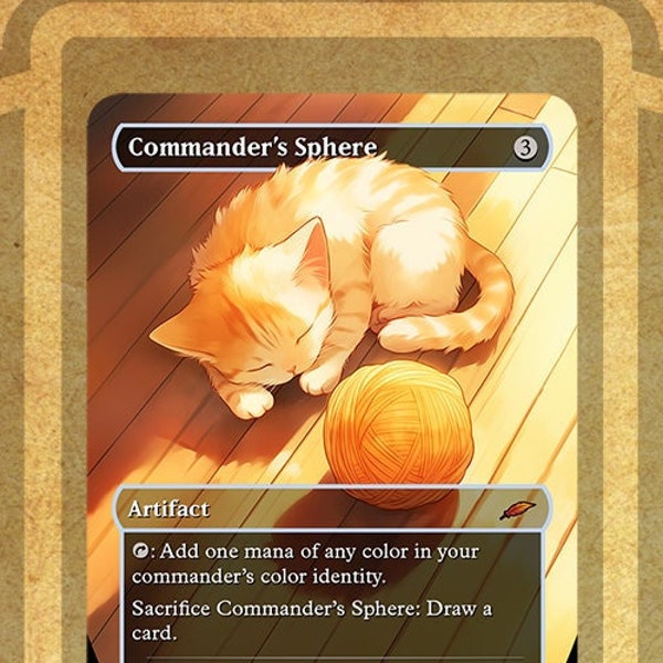 MTG Kitty Commander's Sphere Proxy