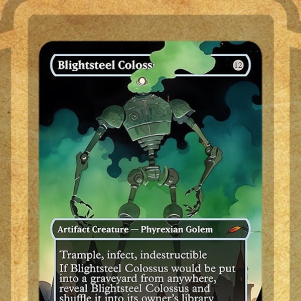 MTG Blightsteel Colossus Proxy