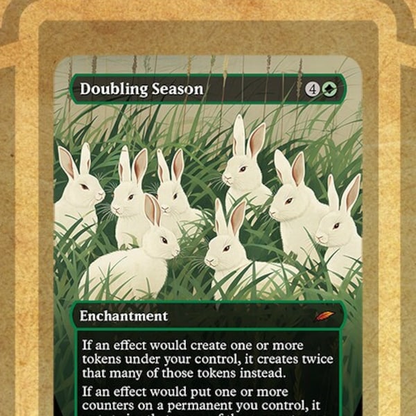 Mtg Proxy Doubling Season - Etsy